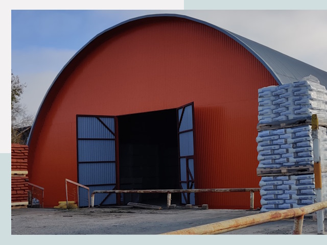 Полукруглые ангары по цене от 608 руб. в Топки