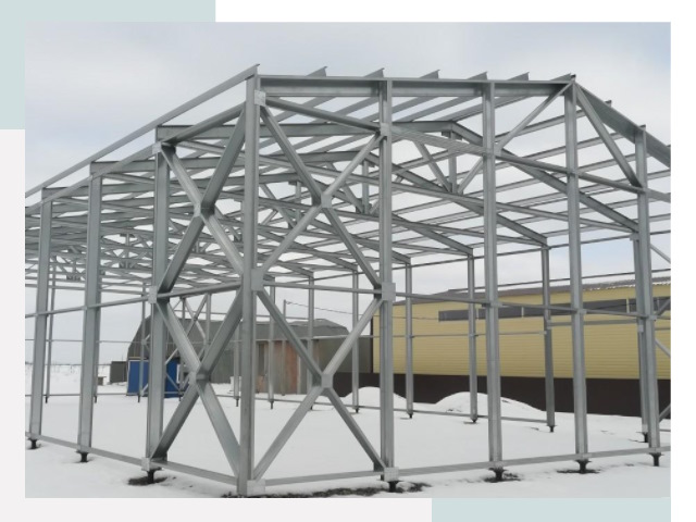 Каркасные ангары в Топках