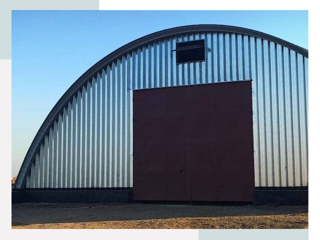 Бескаркасные ангары в Топках