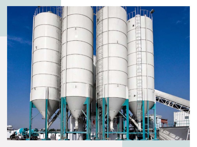 Строительство цементных силосов в Топках