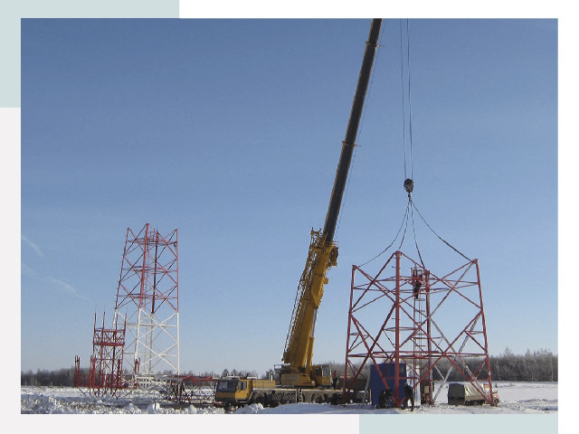 Монтаж вышек связи в Топках