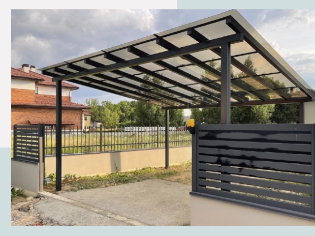 Металлические навесы в Топки от 608 руб. за м²