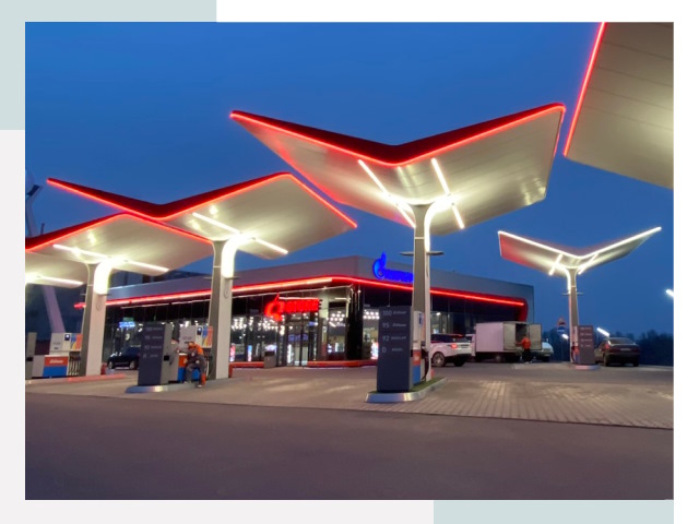 Навесы для АЗС в Топках