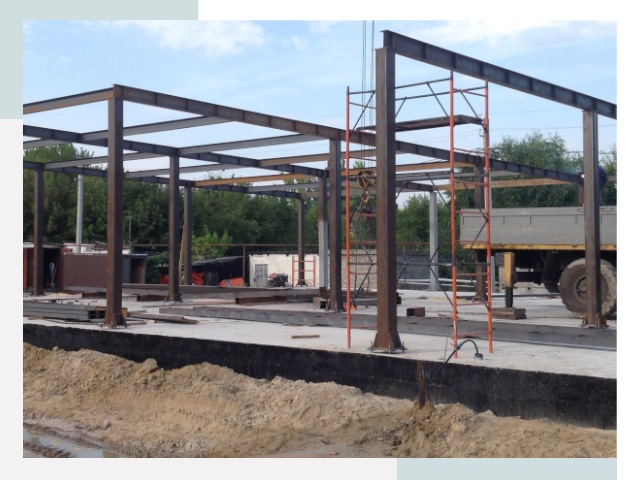 Фундамент для ангаров в Топках